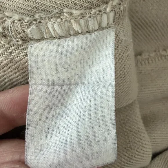 Polo Ralph Lauren Pants Mens 36x32 Khaki Tan Chino Linen Twill Made in USA